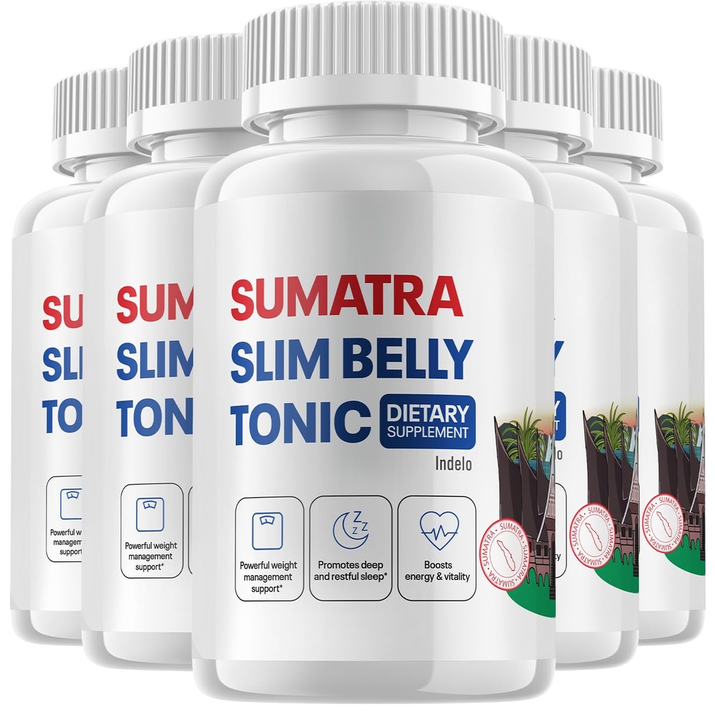 (5 Pack) Sumatra Slim Belly Tonic - Slim Belly Dietary Supplément, Sumatra Slim Belly pilules tout-naturelles, Sumatra SlimBelly Commentaires (300 Capsules)