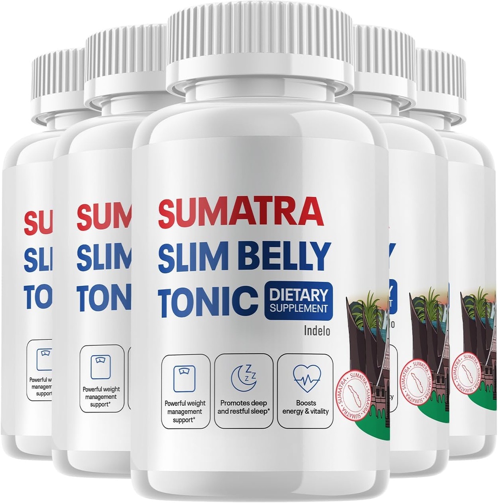 (5 Pack) Sumatra Slim Belly Tonic - Slim Belly Dietary Supplement, Sumatra Slim Belly All-Natural Pills, Sumatra SlimBelly Reviews (300 Capsules)