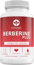 Berberine Plus 1200mg avec Jelly Royal – Soutient la gestion du poids, la santé cardiaque et le métabolisme du glucose – 120 Capsules Vegan – Non-OGM, Fabriqué aux États-Unis