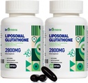 2800 MG supplément de glutathion liposomique, détoxifiant et immune, vieillissement Défense, énergie, glutathion Formulation unique réduite