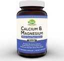 Calcium végétal et supplément de magnésium avec Boron, Vitamine D3 & K2 MK-7 - Rapport Calcium-Magnésium optimal pour la force osseuse et la santé, végétalien, non-OGM, sans allergène, 120 capsules