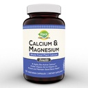 Calcium végétal et supplément de magnésium avec Boron, Vitamine D3 & K2 MK-7 - Rapport Calcium-Magnésium optimal pour la force osseuse et la santé, végétalien, non-OGM, sans allergène, 120 capsules