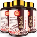 Lumbrokinase 100mg (Max Activity 1,000,000 LKU),Nattokinase 100mg-2,000 FU d'activité et Riz de levure rouge 300mg, Supplément enzymatiques de lumbrokinase pour Circulatoire,Cognition,180 Capsules (Pack of 3)