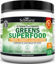 Super Greens Poudre Superfood - Greens Poudre avec Probiotiques Prébiotiques Enzymes digestifs et 43 Superfoods verts - Chlorophylle Bilberry Chlorella Spiruline Grass - Goûts incroyables - 30 portions