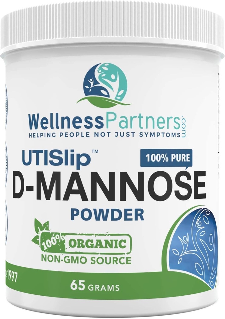 Now New UTI-Slip D Mannose Non GMO Organic Source Powder 65g jar