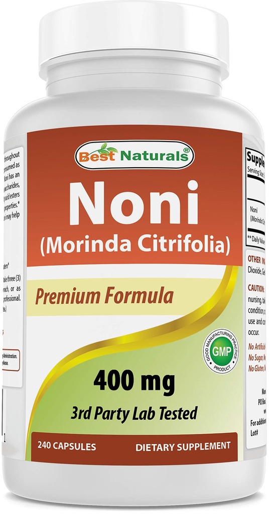 Meilleurs naturels Noni 400 mg 240 Capsules