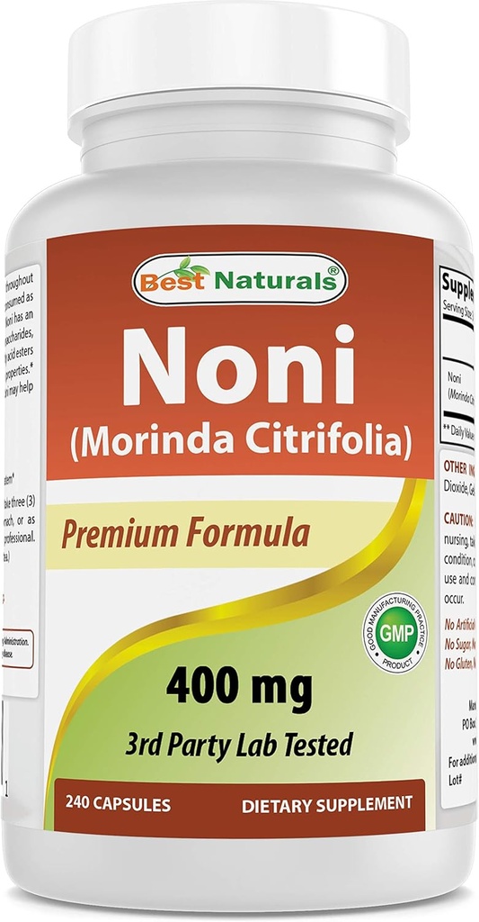 Meilleurs naturels Noni 400 mg 240 Capsules