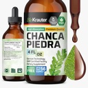 BIO KRAUTER Chanca Piedra Tecture - Natural Rein Health Support Liquide - Chanca Piedra Stone Breaker & Gallbladder Cleanse Formule - Vegan, Alcool & Sugar Free Drops - 4 oz