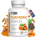 Curcumine curcumine avec poivre noir et ashwagandha - Supplément curcuma ultra-potent à haute absorption avec 95 % de curcuminoïdes, BioPerine et ashwagandha - Capsules curcuma pour support joint 120 Capsules