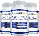 Recherches Moringa oléifères vérifiées - 100% Extrait pur - 1200 mg par portion - 60 Compte - 3 mois d'approvisionnement