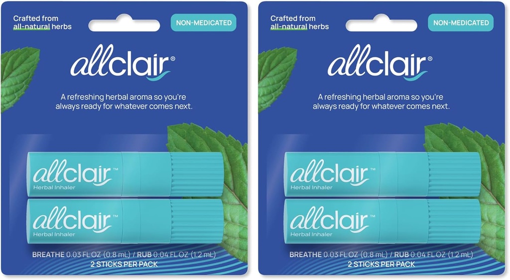 Inhalateur de soulagement de la nausée - Prenez le contrôle de la maladie du mouvement, de la maladie du matin, des médicaments, du stress - Voyage rapide, naturel, sans médicament, non-de la somnolence et portable essentiel - Pack de 4 inhalateurs