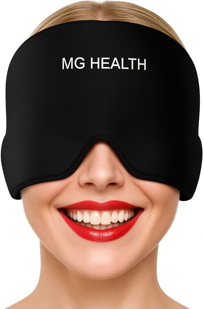 Casquette anti-migraine – Chapeau apaisant avec gel de refroidissement pour maux de tête, tension, stress et gueule de bois