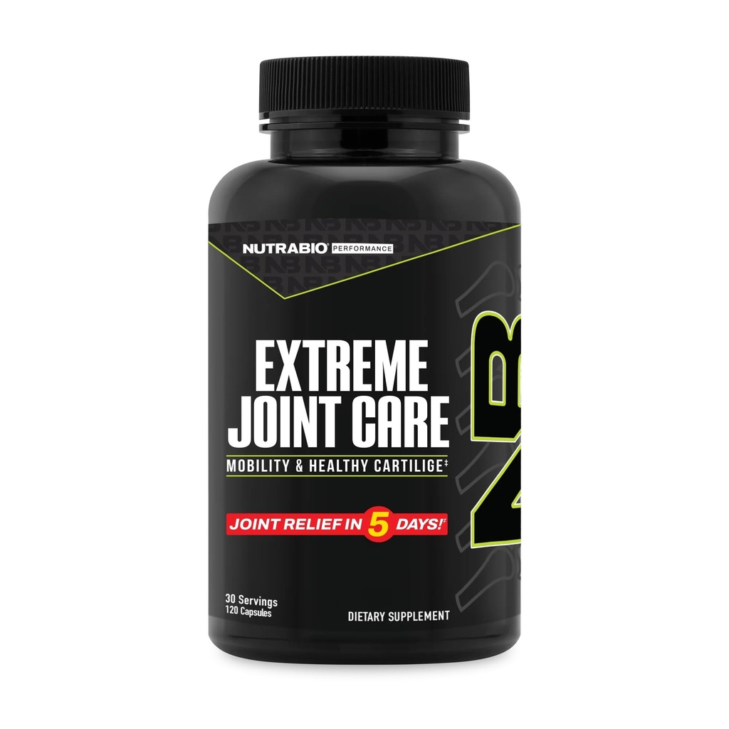 NutraBio Extreme Joint Care - Supplément de soutien conjoint - Supplément de santé conjoint, soutien des articulations, mobilité et cartilage - 120 capsules