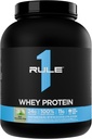 Rule 1 Whey Protein – 24g Fast-Acting Protein from All-Whey Sources with Naturally Occurring EAAs & BCAAs for Workout Recovery or Anytime Use (5 Pounds*, Mint Chocolate Chip)