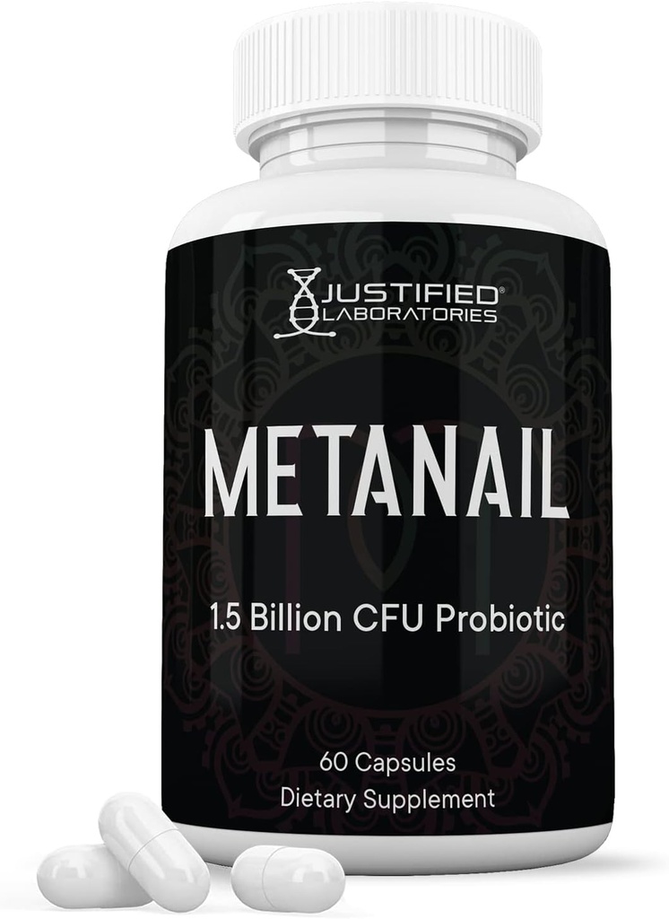 Laboratoires justifiés Metanail 1,5 milliard CFU Probiotic Nail Support 60 Capsules