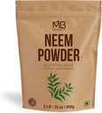 MB Herbals Pure Neem Poudre 2 lb. 32 oz. 908 Gram.100% Pure poudre de feuille de Neem sauvage.