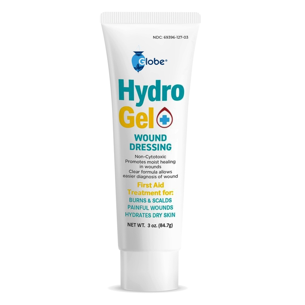 Globe (3 oz Tube Hydrogel Coiffure de premier secours, Gel antiseptique pour les coupures mineures, les plaies, les éclats, les coups de soleil et les irritations cutanées, Solution apaisante et hydratante, Protection rapide et active.