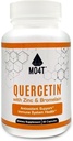Quercetin & Bromelain avec zinc - Soutien antioxydant Système immunitaire Santé - Supplément diététique - 60 Capsules 1050 mg Formule de Potent