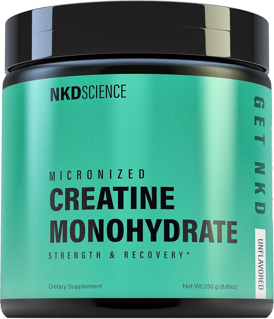 Creatine monohydratée tiers testé 50 portions de créatine micronisée pour la force et la récupération - 5g par portion - non aromatisé