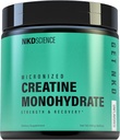 Creatine monohydratée tiers testé 50 portions de créatine micronisée pour la force et la récupération - 5g par portion - non aromatisé
