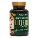 Natures Plus Thérapeutique avancée Lutéine Rx-Eye - 20 mg, 60 capsules végétariennes - Supplément de soutien de la fonction oculaire amélioré avec la zéaxanthine, antioxydant - sans gluten - 20 portions