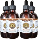 Extrait liquide de saule blanche, saule blanche biologique (Salix Alba) Teinture d'écorce séchée, supplément à base de plantes, Hawaii Pharm, Fabriqué aux États-Unis, 4x4 fl.oz