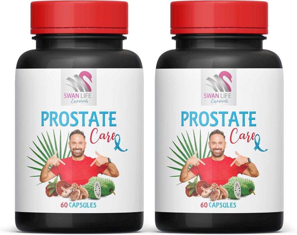 Supplément Saw Palmetto - Support Prostate PILS - Ingrédients naturels, Saw Palmetto, Feuille de Nettle Sting, Maitake Mushroom, Reishi, Shiitake, Supplément Prostate Support pour les hommes, 2 bouteilles 120 capsules