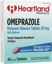 Omeprazole 20mg de médicament de soulagement des brûlures d'estomac Réducteur d'acide à libération différée Comprimés antiacides pour le reflux acide
