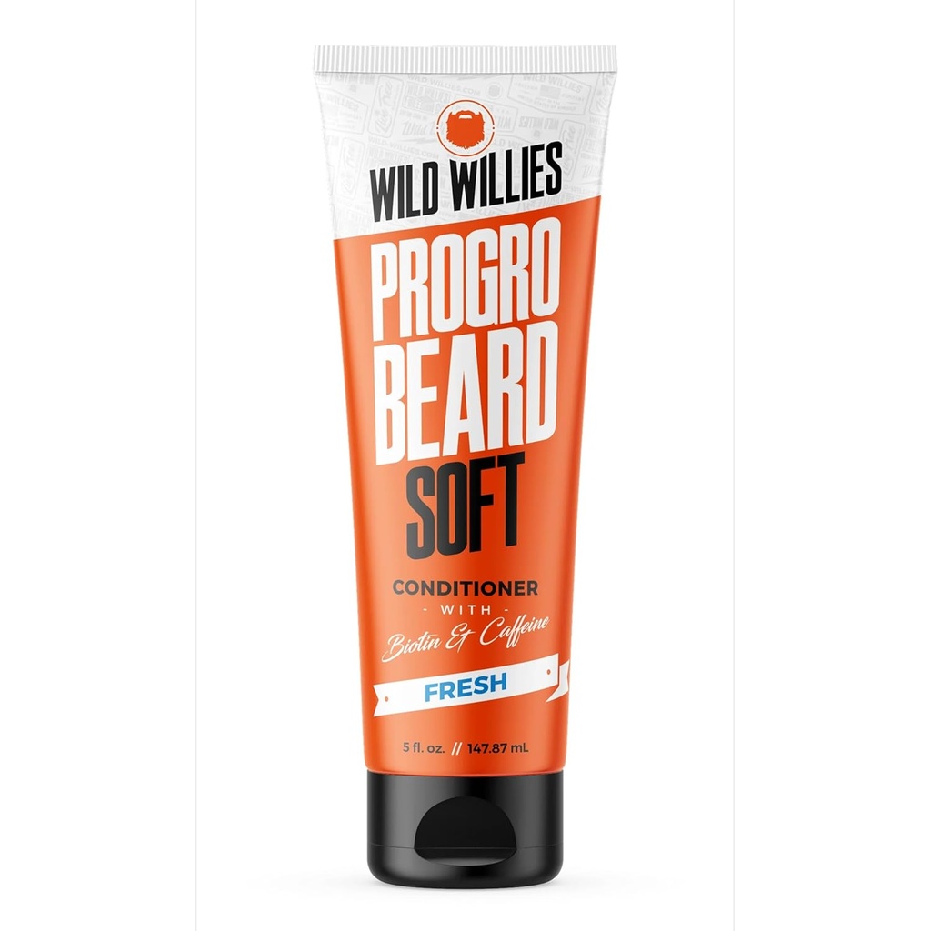 Wild Willies Beard Conditioner pour les hommes - avec Biotin et caféine pour une croissance douce et saine - Fabriqué aux États-Unis - Maintenant plus grand à 5 oz Tube au même prix - Grand softener pour les hommes cheveux grossiers