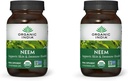 ORGANIQUE INDIA Neem Leaf Capsules, supplément à base de plantes - soutient la peau, l'immuno-sanitaire et la santé du foie, detox, végétalien, sans gluten, certifié USDA biologique - 90 capsules (2-pack)