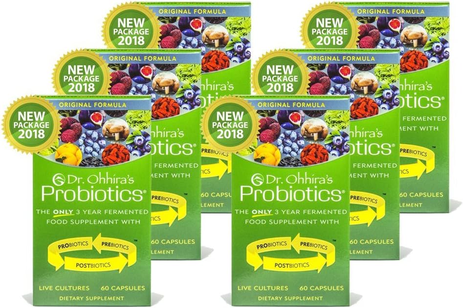 Dr. Ohhira's Probiotics Original Formula, 60 Caps (6 Pack)