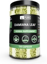 INGRÉDIENTS ORIGINAUX Damiana Leaf Capsules, Pas de Magnésium ou de Rice Filters, Toujours Pure, Verifié en laboratoire (730 Capsules)
