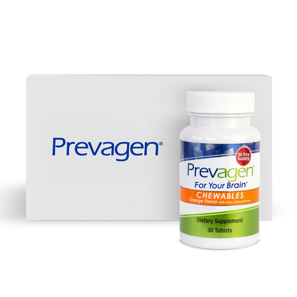 Prevagen Regular Strength Orange Chewables - 30 Tablets (1 Month Supply) | Formulated for Your Brain | 10mg of Apoaequorin Plus Vitamin D3