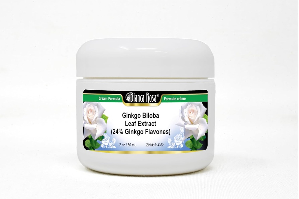 Ginkgo Biloba Leaf Extract (24% Ginkgo Flavones) Cream (2 oz, ZIN: 514352)