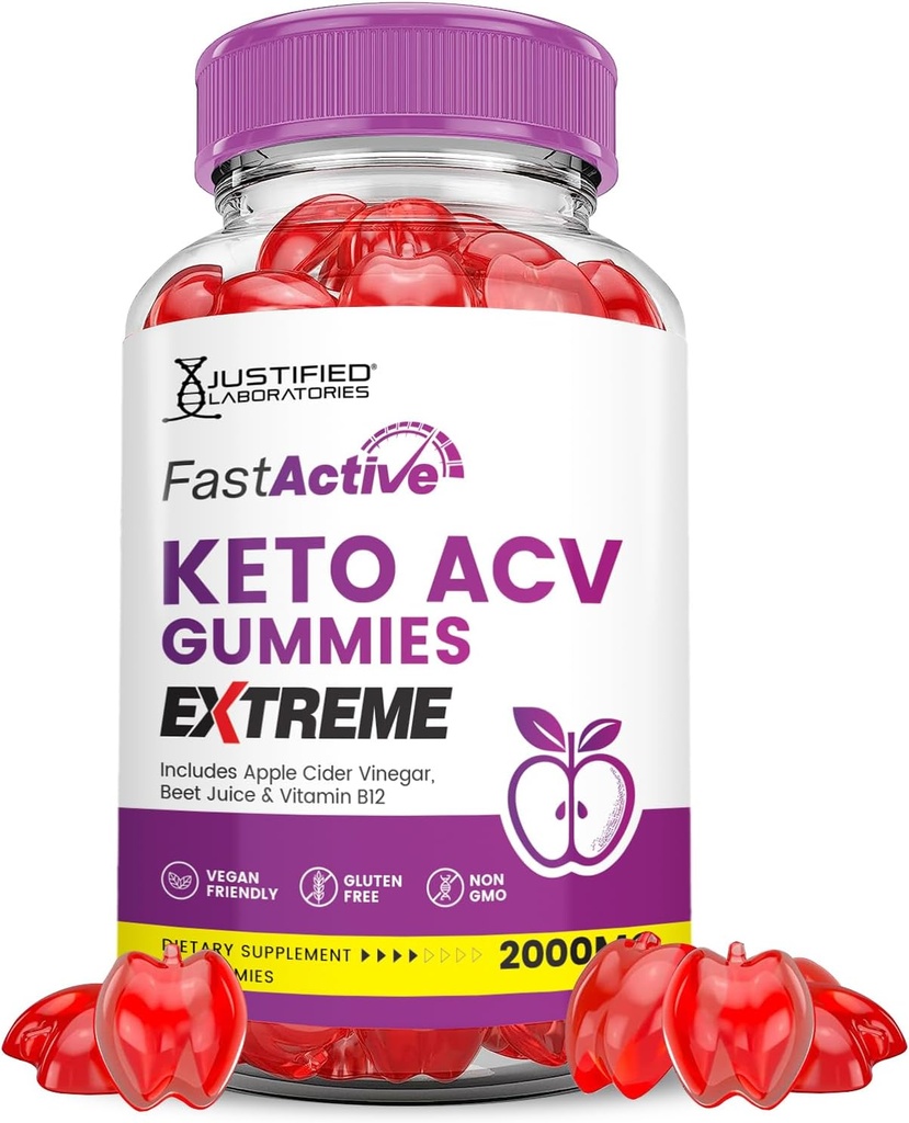 Gommies Keto ACV rapide actif Extreme 2000MG Gommies Keto rapide vinaigre de cidre de pomme formulé avec jus de betterave grenade poudre B12 végétalien non OGM 60 Gommys