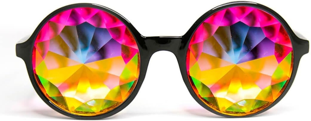 GloFX Xtra Lite Kaléidoscope Verre léger cristal EDM Festival Verres de diffraction