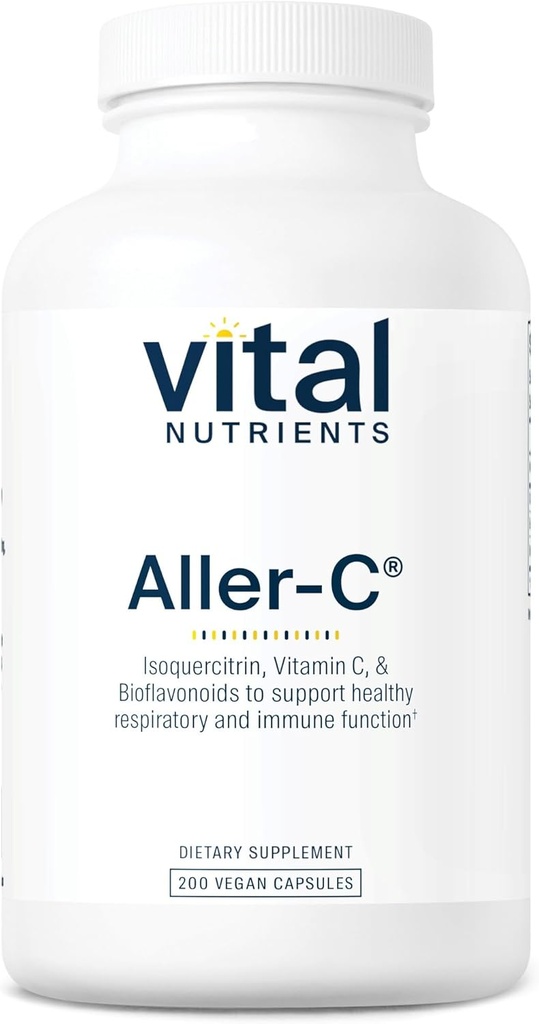 Vital Nutrients Aller-C. Soutien de la fonction respiratoire et sinusale végane*.