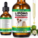 Lipoma Cibles de traitement Garde pour chiens Lumps et Bumps 2 fl.oz, Lipoma Traitement pour chiens Chats, Lumps et Bumps gras adoucis, Huile de ricin pour animaux de compagnie, Suppléments Lipoma Reduction, Immune Support
