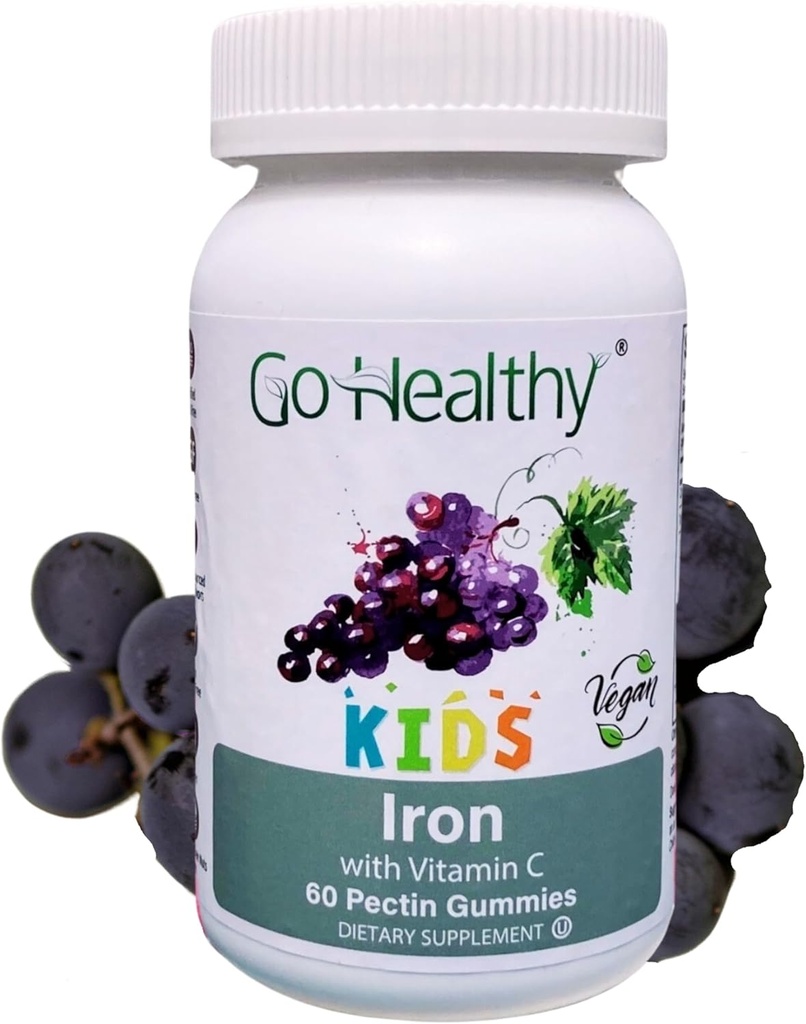 Gummies de fer pour les enfants, végétalien approprié, casher et halal - 30 portions – Aller en santé