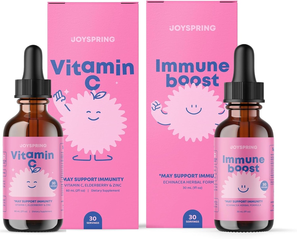 Immune JoySpring et gouttes de vitamine C pour les enfants