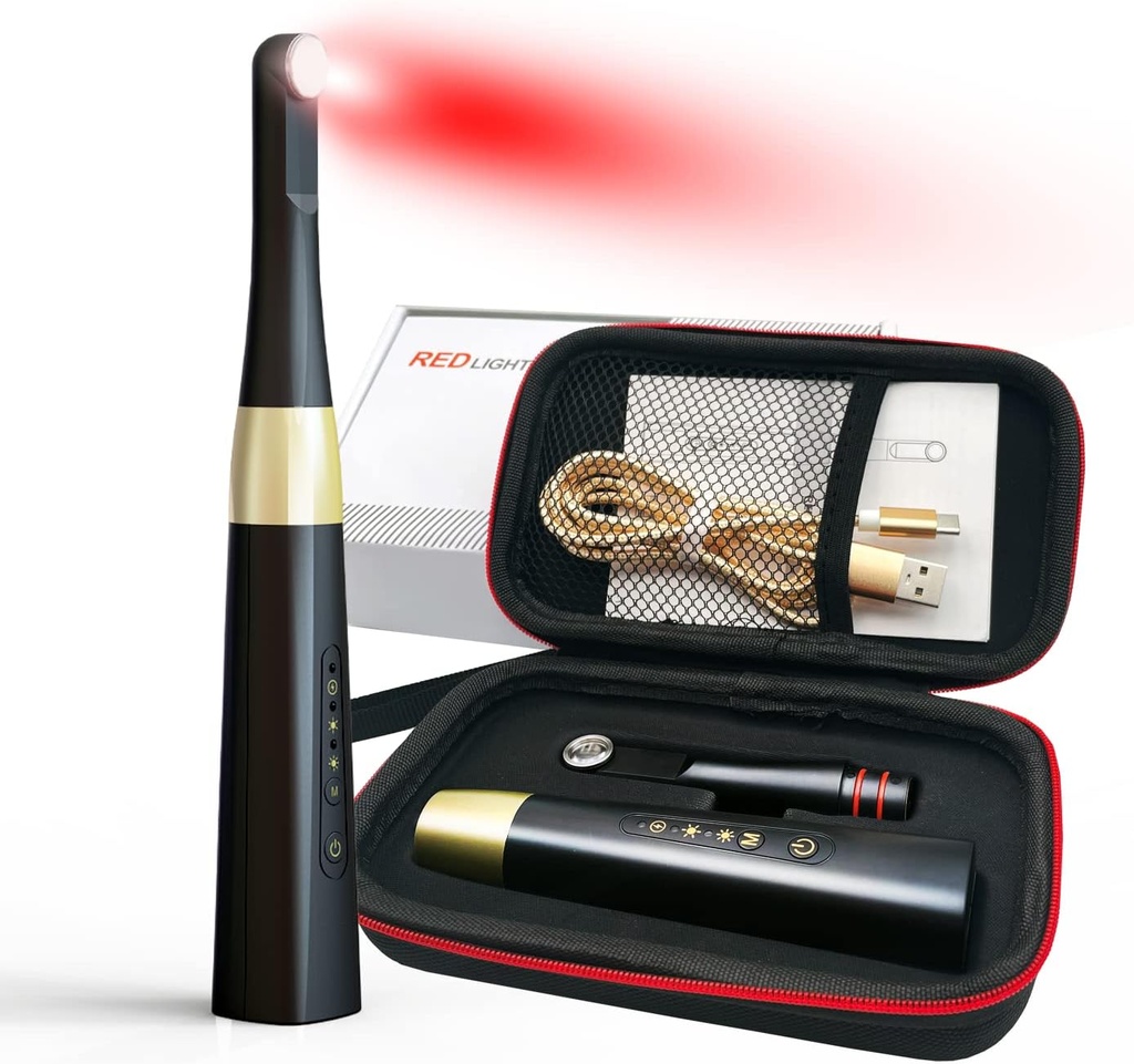 Dispositif réutilisable de traitement des plaies de chancre réutilisable, dispositif rouge léger de traitement des plaies froides pour soulager la douleur et gérer les plaies lipidiques Réduire la douleur et rajeunir la peau