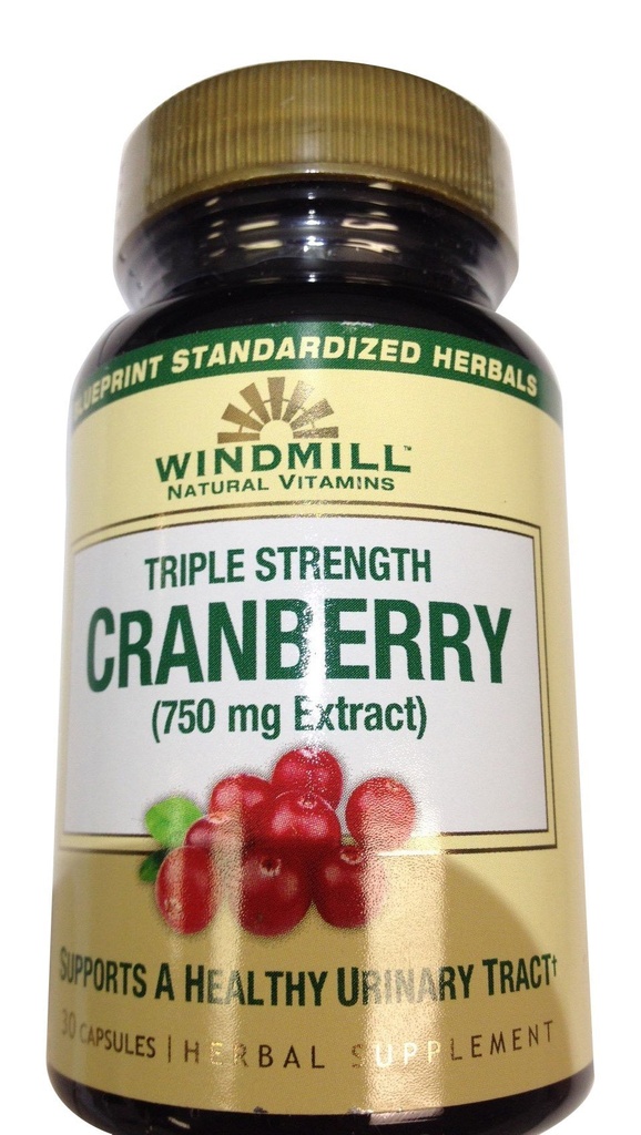 Vitamines Cranberry 750 Mg Caps 30's Windmill