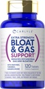 Carlyle Bloat & Gas Support pour les hommes et les femmes (120 comprimés) Supplément de pilules extra-fort avec enzymes, curcuma, gingembre et plus encore (100 comprimés)