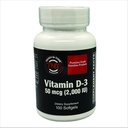 TOUGH-N-TONE Premium vitamine D-3, 2000 UI (cholecalciferol), une forme hautement biodisponible de vitamine D, dans un gel doux facile à avaler.