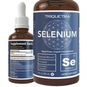 Sélénium - 200 mcg, forme sélénométhionine, 300 portions - Vegan, bouteille de verre, sans levure - concentré liquide sublingual - antioxydant, soutient l'immunité, la santé thyroïde (2 oz.)