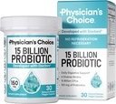 Physician's CHOICE Beginner Probiotics 15 Billion CFU - 6 Diverse Strains & Organic Prebiotics, Designed for Overall Digestive Health and Supports Occasional Constipation, Diarrhea, Gas & Bloating