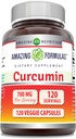 Amazing Formulas Curcumin Supplement | 700 Mg | 120 Veggie Capsules | Turmeric Root Extract | Non-GMO | Gluten Free | Made in USA