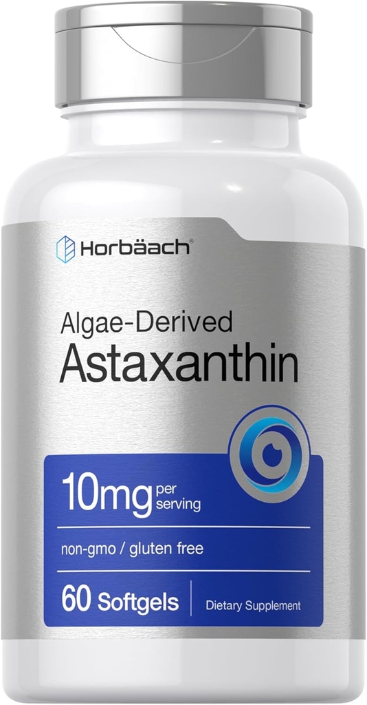 Horbäach Astaxanthine 10mg.60 Softgels.
