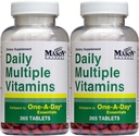 Vitamines quotidiennes multiples Comparer à Un Un Un jour Essentiel Multivitamine Multiminérale Supplément 365 Comprimés par boîte de bouteille de 2 Total 730 Comprimés