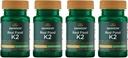 Swanson Maximum Strength Vitamine K2 (Ménaquinone-7)- Supplément de vitamine pour soutenir la santé cardiovasculaire et osseuse-Fabriqué à partir de Natto japonais pour aider à réguler le calcium (30 softgels, 200mcg chacun) (4 Pack)
